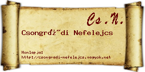 Csongrádi Nefelejcs névjegykártya